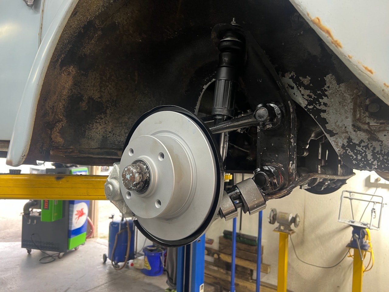 VW Beetle brake and suspension overhaul — mechanical service by Metric Classic Service Melbourne