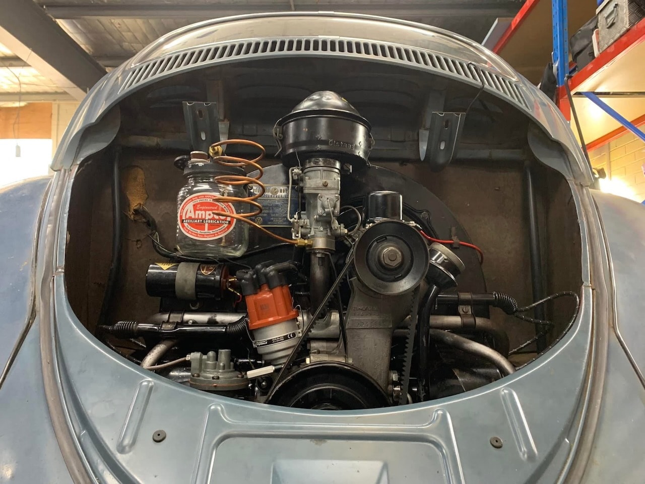 VW Kombi campervan engine bay restoration — classic Volkswagen rebuild Melbourne